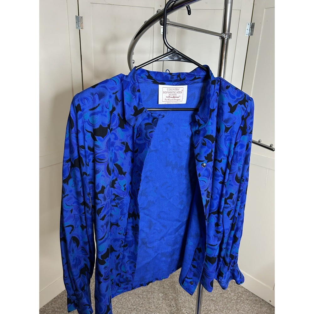 Women's Pendleton Vintage  2 Piece skirt set size 8 blue
